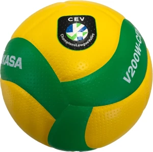Волейбольний м'яч Mikasa V200W-CEV жовто-зелений Розмір 5 V200W-CEV