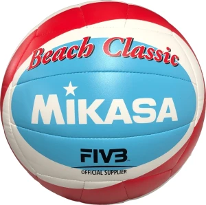 М'яч для пляжного волейболу Mikasa BEACH CLASSIC біло-блакитно-червоний Розмір 5 BV543C-VXB-RSB