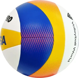 Мяч для пляжного волейбола Mikasa BEACH PRO бело-сине-желто-красный Размер 5 BV550C