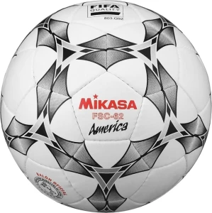 Футзальний м'яч Mikasa FSC62 AMERICA біло-чорно-червоний Розмір 4 FSC62AMERICA