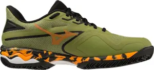 Кросівки тенісні Mizuno WAVE EXCEED LIGHT 2 PADEL оливково-оранжево-чорні 61GB2322-90
