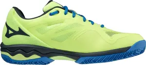 Кросівки тенісні Mizuno WAVE EXCEED LIGHT PADEL лимонно-сині 61GB2222-45