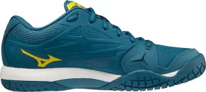 Кросівки тенісні Mizuno WAVE INTENSE TOUR 5 AC темно-бірюзово-жовто-оранжеві 61GA1900-30