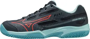 Кросівки тенісні дитячі Mizuno EXCEED STAR JR CC чорно-бірюзово-червоні 61GC2255-12