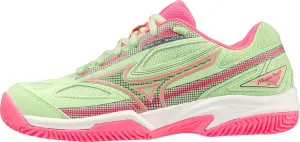 Кросівки тенісні жіночі Mizuno BREAK SHOT 4 PADEL світло-зелено-рожеві 61GB2336-60