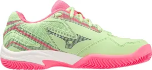 Кросівки тенісні жіночі Mizuno BREAK SHOT 4 PADEL світло-зелено-рожеві 61GB2336-60