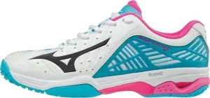 Кросівки тенісні жіночі Mizuno WAVE EXCEED 2 CC біло-блакитно-рожеві 61GC1823-09