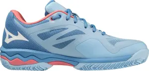 Кросівки тенісні жіночі Mizuno WAVE EXCEED LIGHT CC блакитно-коралові 61GC2221-21