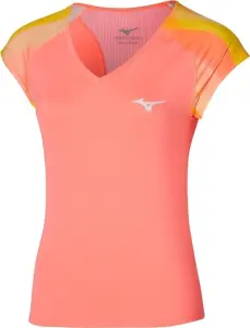 Футболка для тенісу жіноча Mizuno RELEASE PRINTED TEE коралово-жовтогаряча 62GАA700-53