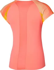 Футболка для тенісу жіноча Mizuno RELEASE PRINTED TEE коралово-жовтогаряча 62GАA700-53