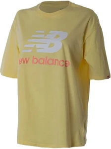 Футболка женская New Balance Ess Stacked Logo желтая WT03519LHZ