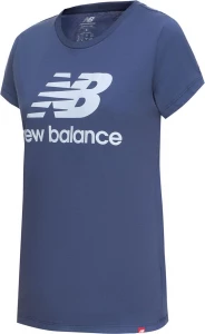 Футболка жіноча New Balance NB Essentials Stacked Logo синя WT91546NSY