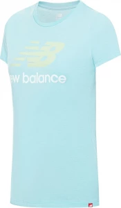 Футболка жіноча New Balance NB Essentials Stacked Logo блакитна WT91546SRF