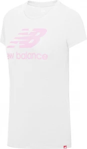Футболка жіноча New Balance NB Essentials Stacked Logo біла WT91546SST
