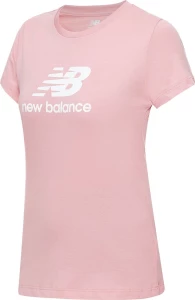 Футболка женская New Balance ESSENTIALS STACKED LOGO розовая WT31546HAO