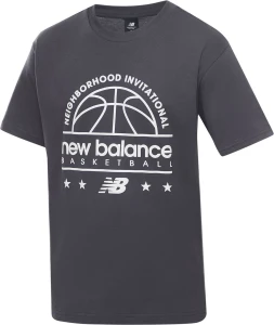 Футболка New Balance HOOPS GRAPHIC серая MT31586ACK