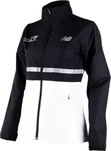 Вітровка для бігу жіноча New Balance LONDON EDITION MARATHON JACKET чорно-біла WJ31201D