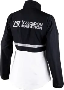 Вітровка для бігу жіноча New Balance LONDON EDITION MARATHON JACKET чорно-біла WJ31201D