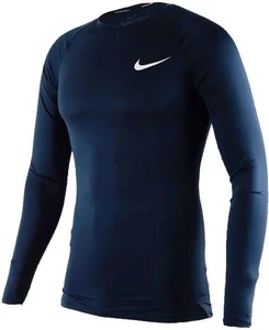 Термобелье футболка Nike NP TOP LS TIGHT темно-синяя BV5588-452