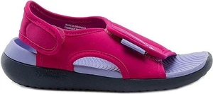 Сандалі підліткові Nike SUNRAY ADJUST 5 V2 (GS/PS) рожево-блакитно-чорні DB9562-600