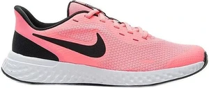 Кросівки підліткові Nike REVOLUTION 5 (GS) рожево-чорні BQ5671-602