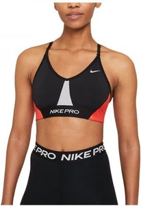 Топ жіночий Nike INDY PRO CLN BRA чорно-червоно-сірий CZ7186-010