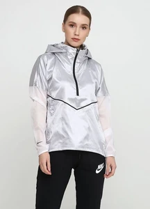 Толстовка жіноча Nike TECH PACK JACKET HD WIND сіра AT1128-095