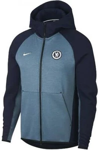Толстовка Nike Chelsea Hoodie NSW Tech Fleece синяя AH5198-455