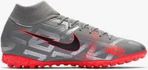 Сороконіжки (шиповки) Nike MERCURIAL SUPERFLY 7 ACADEMY TF сіро-червоні AT7978-906