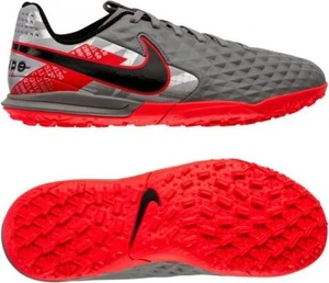 Сороконіжки (шиповки) дитячі Nike TIEMPO LEGEND 8 ACADEMY TF сіро-червоні AT5736-906