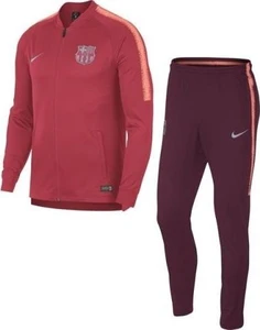 Спортивный костюм Nike Barcelona Tracksuit Dry Squad Knit красно-вишневый 894341-691