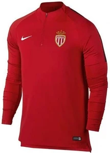 Кофта Nike AS Monaco Dri-FIT Squad Drill Top красная 855489-657