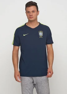 Футболка Nike Brasil BRT Squad Top SS синяя 893278-454