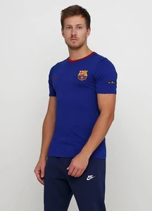 Футболка Nike FC Barcelona Tee Crest синяя 888801-455