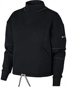 Толстовка жіноча Nike Womens Dri-FIT Long Sleeve Cropped Top чорна AQ0189-010