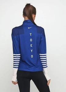 Реглан женский Nike ELEMENT TOP HZ TKO синий BV1790-438