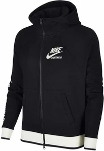 Толстовка женская Nike Womens Sportswear Hoodie FZ Fleece черная 893638-010
