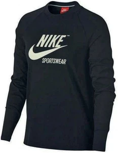 Свитшот женский Nike Sportswear Long Sleeve Tee ARCHIVE черный 883521-010
