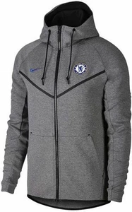 Толстовка Nike Chelsea FC Sportswear Tech Fleece WR Aut серая AA1928-095