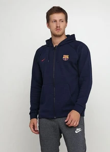 Толстовка Nike FC Barcelona Sportswear Mens Hoodie FZ OPTIC синяя 892452-451