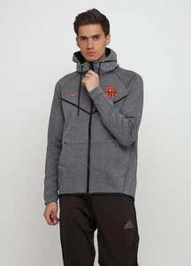 Толстовка Nike FC Barcelona Sportswear Tech Fleece WR Aut сіра AA1929-095