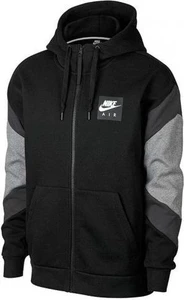Толстовка Nike Sportswear Air Hoodie FZ Fleece черная 928629-010