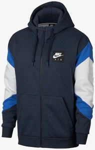 Толстовка Nike Sportswear Air Hoodie FZ Fleece синяя 928629-473