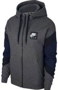 Толстовка Nike Sportswear Air Hoodie FZ Fleece серая 928629-072