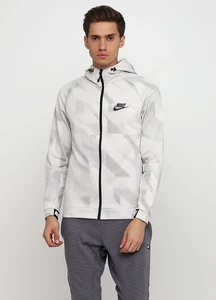 Толстовка Nike Sportswear Mens Advance 15 Hoodie Fleece FZ AOP сіра 885937-072