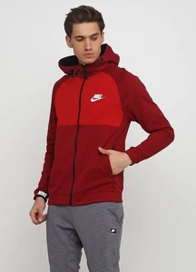 Толстовка Nike Sportswear Advance 15 HOODIE FZ FLC бордова 861742-677