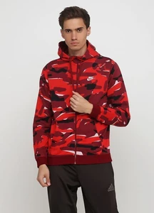 Толстовка Nike Sportswear Club Camo Hoodie FZ FT червона AQ0596-677