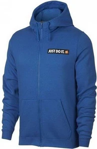 Толстовка Nike Sportswear Hbr Full-Zip Fleece синяя 928703-403