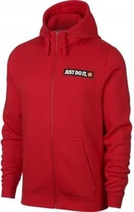 Толстовка Nike Sportswear Hbr Full-Zip Fleece красная 928703-657