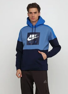 Толстовка Nike Sportswear Mens Hoodie Fleece PO синяя 886046-437